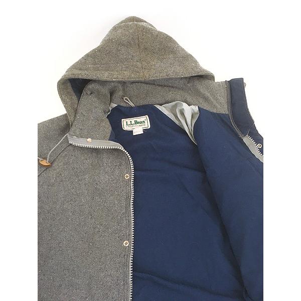 古着 80s USA製 LL Bean 2way ウール マウンテン パーカー マウンパ M 