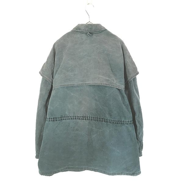 古着 80-90s USA製 Carhartt グリーン ダック ワーク ダスター コート