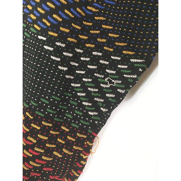 古着 90s Canada製 TUNDRA カラフル ダイヤ アート コットン ニット