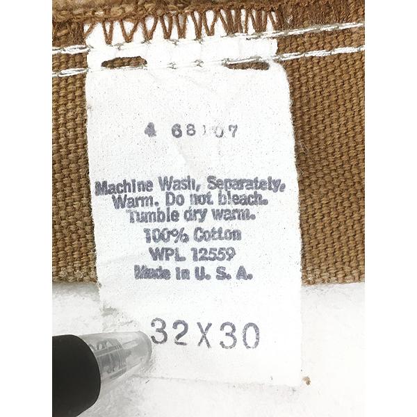 古着 70s USA製 Carhartt ブラウン ダック Wニー ペインター ワーク