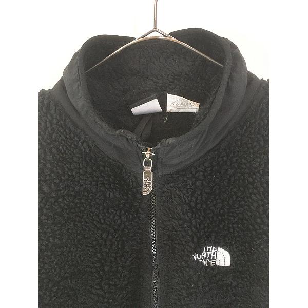 古着 90s TNF The North Face ロゴ 刺しゅう もこもこ パイル ボア