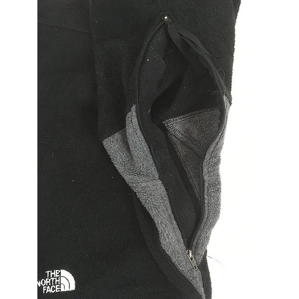 古着 90s TNF The North Face ワンポイント ブラック×グレー フリース