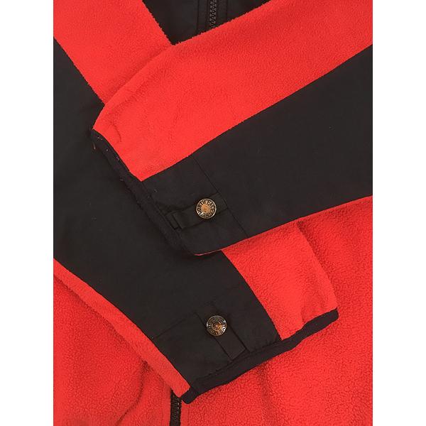 古着 90s TNF The North Face レッド×ブラック POLARTEC デナリ