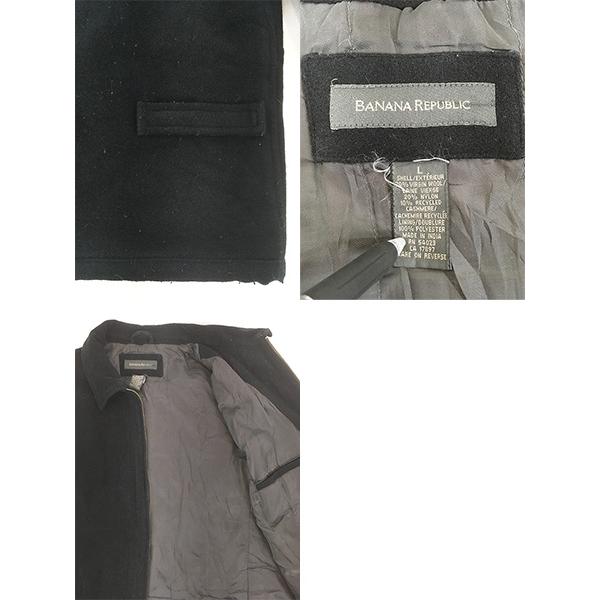 古着 00s BANANA REPUBLIC 豪華 ブラック カシミヤ ウール スポーツ ジャケット L 古着 00s BANANA REPUBLIC 豪華 ブラック カシミヤ ウール スポーツ