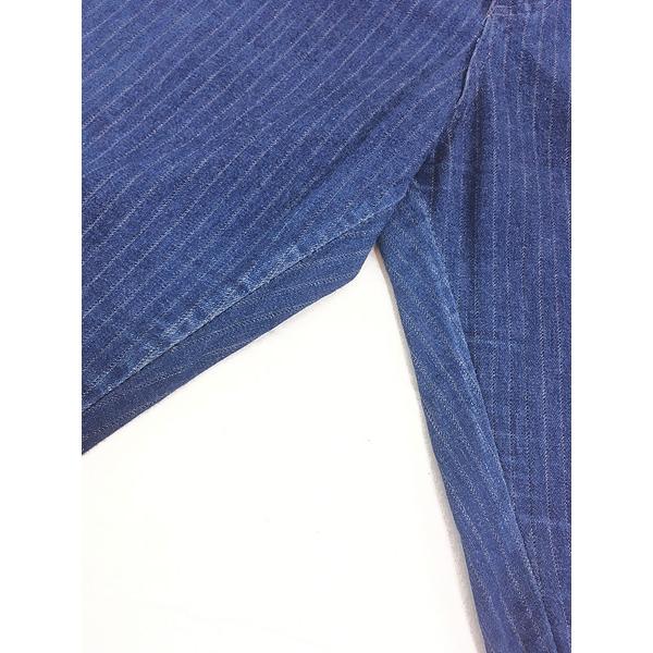 古着 90s USA製 Lee ブルー ストライプ デニム タック パンツ ジーンズ テーパード W33 L29 古着 90s USA製 Lee ブルー ストライプ デニム タック パンツ ジーンズ