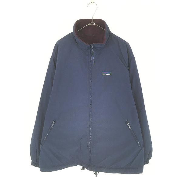 古着 90s LL Bean リブなし 「Warm-up Jacket」 フリース ライナー