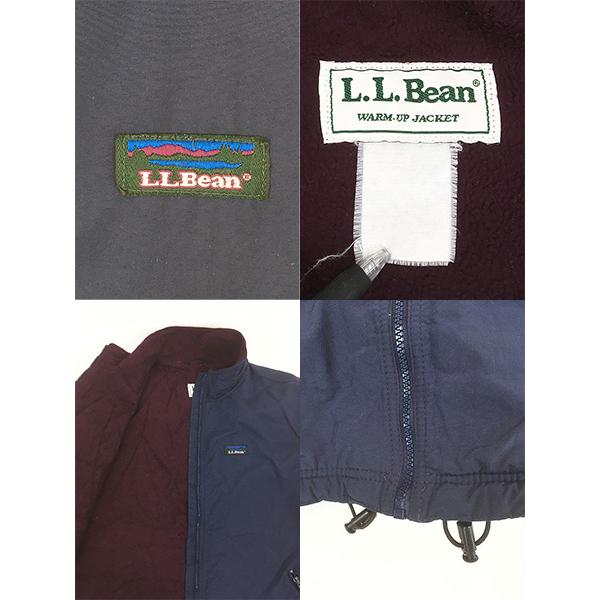古着 90s LL Bean リブなし 「Warm-up Jacket」 フリース ライナー