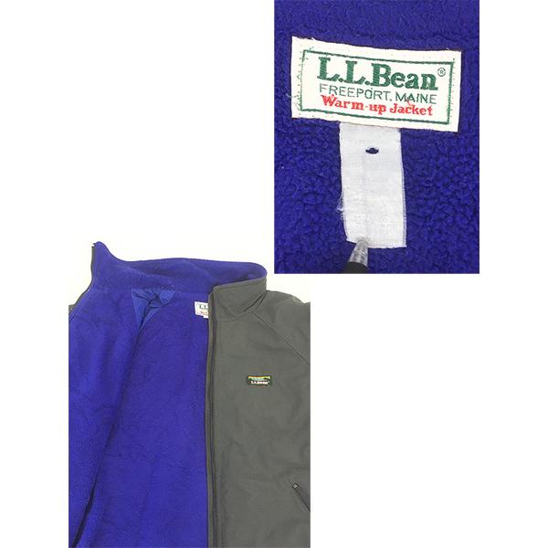 古着 80s USA製 LL Bean 「Warm-up Jacket」 フリース ライナー