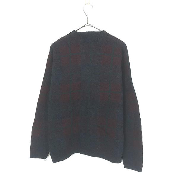 古着 60s Forum Sportswear チェック シャギー アクリル モヘア ウール