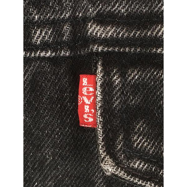 古着 90s USA製 Levi's 70629-4159 オール ブラック デニム ボア