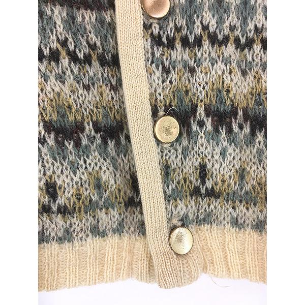 古着 60s USA製 Jantzen フェアアイル ボーダー シャギー モヘア