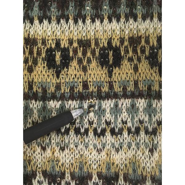 古着 60s USA製 Jantzen フェアアイル ボーダー シャギー モヘア