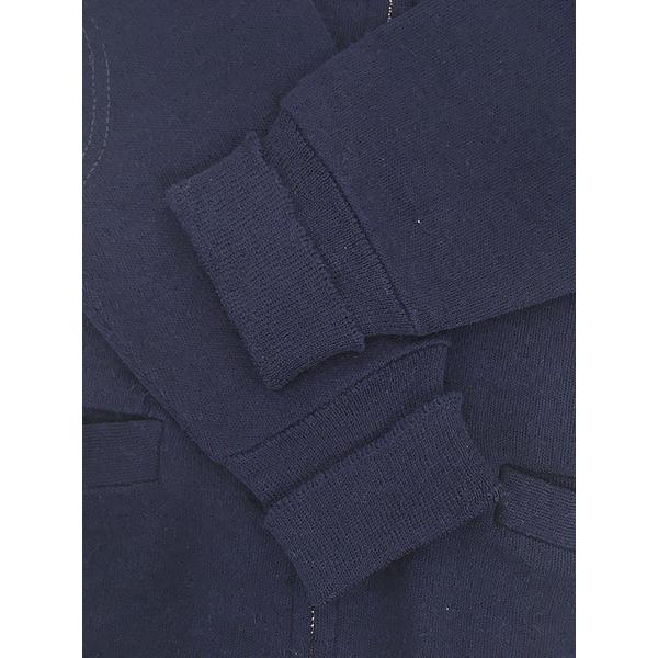 古着 60s Sarby Johnny Coat エルボーパッチ フルジップ ウール ニット