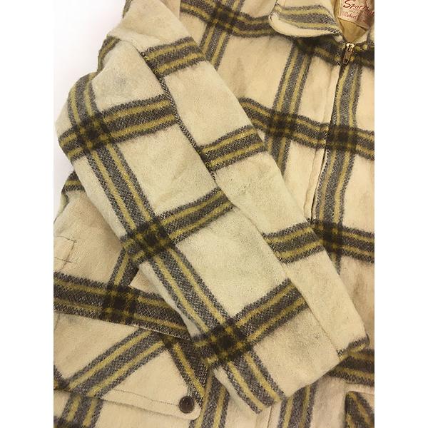 古着 50s Sportimer by Robert Hall 好配色 チェック フルジップ