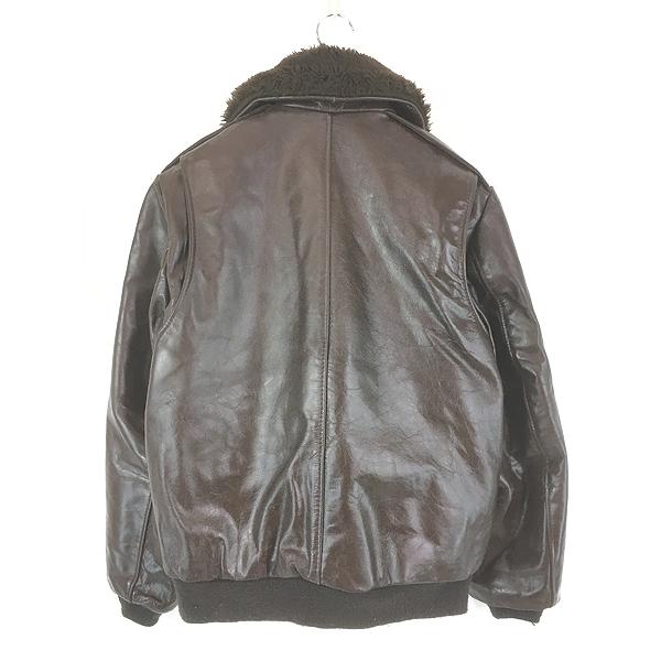 古着 70-80s Excelled G-1タイプ ボア ライナー 本革 レザー フライト