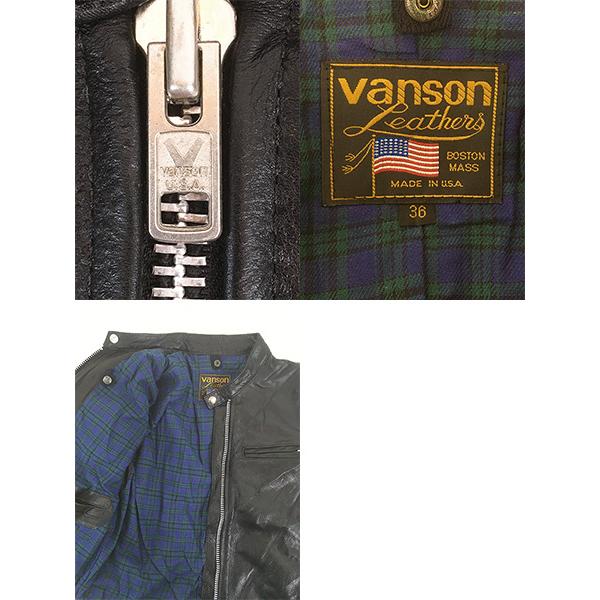 古着 00s USA製 Vanson 「COMT」 コメット 本革 カウハイド レザー