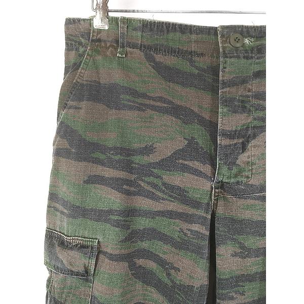 古着 90s USA製 ATLANCO タイガー ストライプ カモ 迷彩 ミリタリー