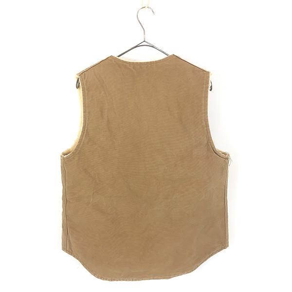 carhartt usa 80s-90s ダックベスト 内ボア ブラウン 茶 楽天市場】80s 90s USA製 カーハート 裏 ボア ダック ベスト メンズ M