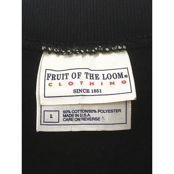 古着 90s USA製 Fruit of the Loom 無地 プレーン ラグラン スウェット