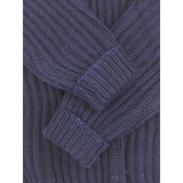 古着 70s 英国製 Atlantis Weathergear 畦編み ローゲージ ヘビー