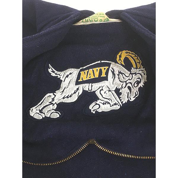 古着 60s 米軍 USNA 「NAVY」 パッチ ミリタリー メルトン ウール