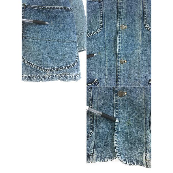 古着 90s DKNY バッファロー チェック ライナー コーデュロイ襟 ブルー