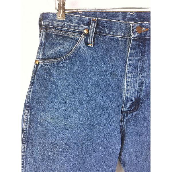 古着 90s USA製 Wrangler 13MWZGK ブルー デニム パンツ ジーンズ