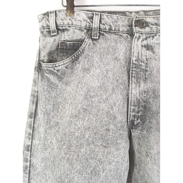 古着 80s USA製 Levi's 505-0261 ケミカル アシッド ブラック デニム