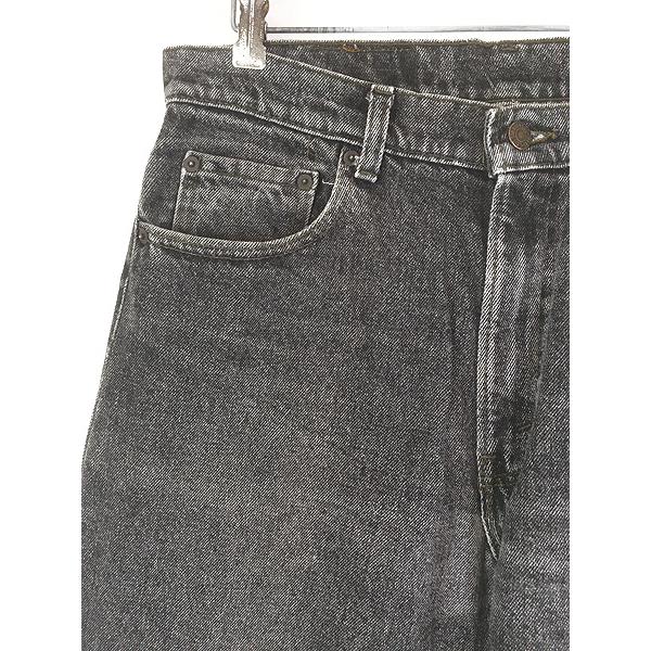 古着 90s USA製 Levi's 550-4858 「赤文字」 先染め ブラック デニム