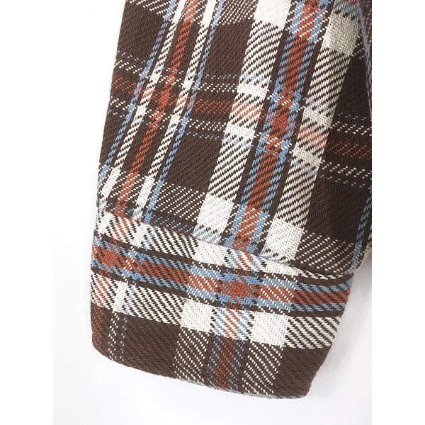 古着 70s BIG MAC ブラウン チェック ヘビー フランネル シャツ