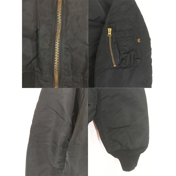 古着 90s USA製 ALPHA MA-1 「82790J (USAF)」 リバーシブル フライト