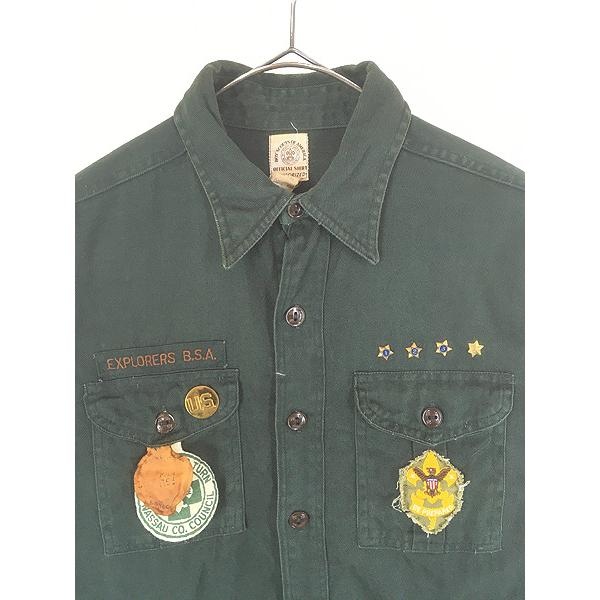 古着 50s BSA Boy Scout of America マチ付 コットンツイル
