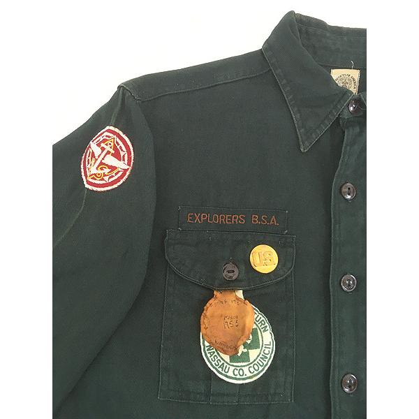 古着 50s BSA Boy Scout of America マチ付 コットンツイル