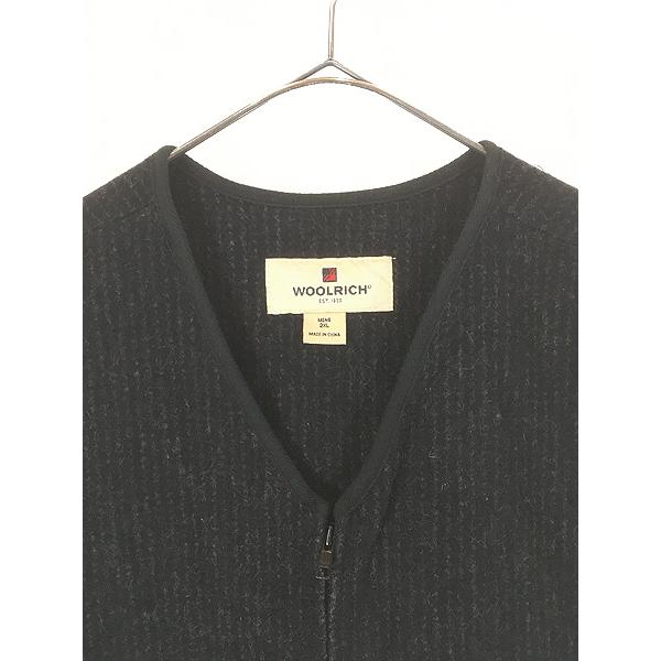 古着 00s WoolRich ごま塩 ソルト&ペッパー ストライプ ウール 
