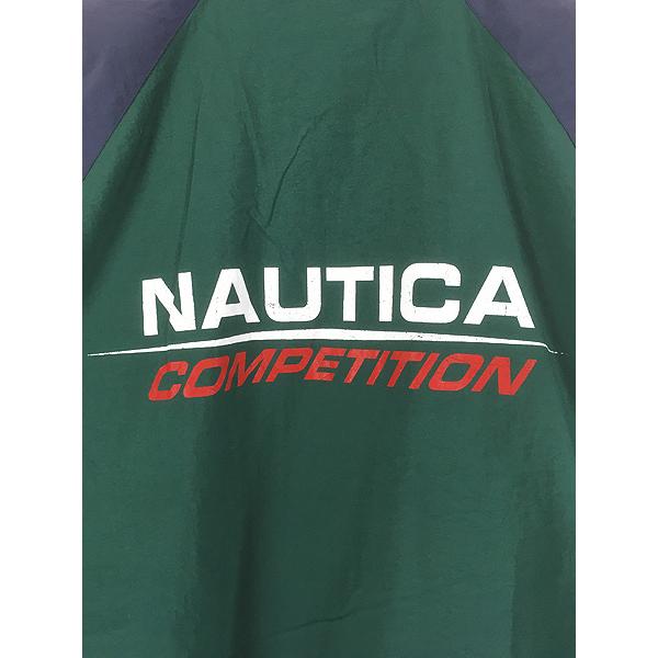 古着 90s Nautica Competition 裏地 メッシュ 両面 ロゴ プリント ナイロン ジャケット XL |  | 05