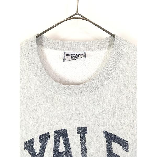 古着 90s USA製 Lee 「YALE」 3段 カレッジ プリント リバース タイプ