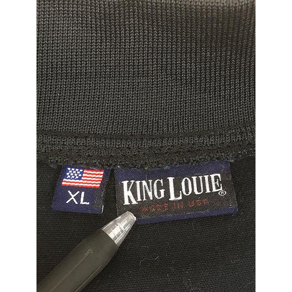 古着 90s USA製 King Louie 「BCTGM」 コットンツイル ブラック
