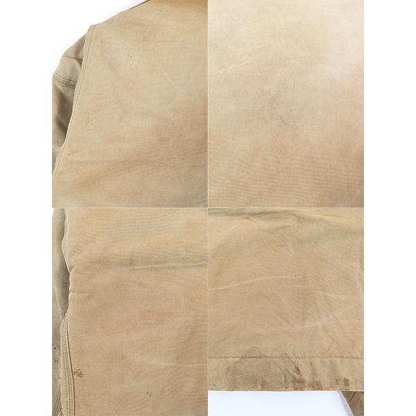 古着 80s USA製 Carhartt 裏地 ストライプ ブランケット ブラウン