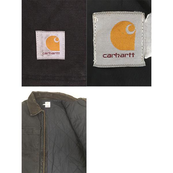 古着 90s- Carhartt ブラック ダック パデット トラディショナル