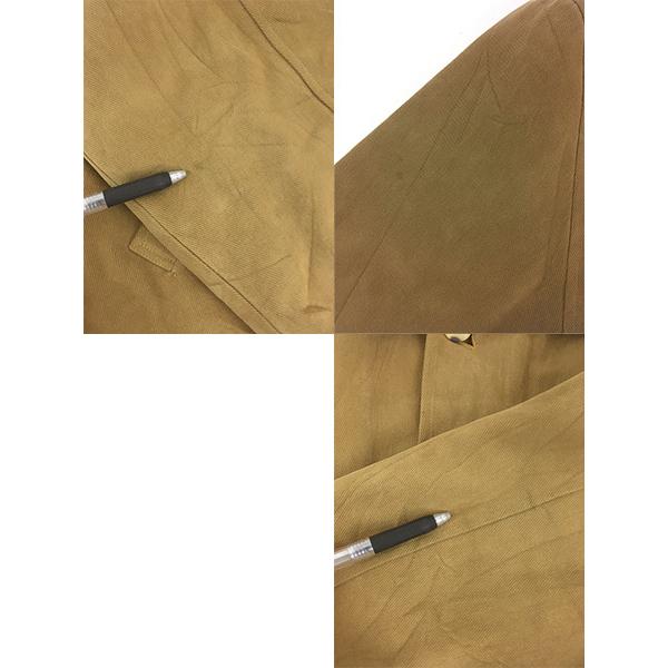 古着 90s- Brooks Brothers 本革 レザー襟 パデッド コットンツイル