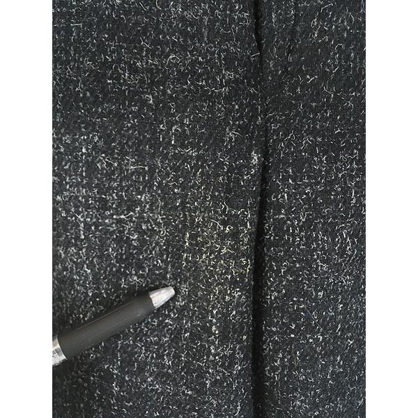 古着 90s COTLER ブラック × ホワイト カスリ ウール タック