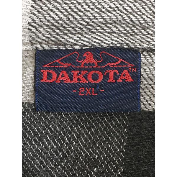 古着 90s DAKOTA by FIVE BROTHER ブラック ブロック チェック