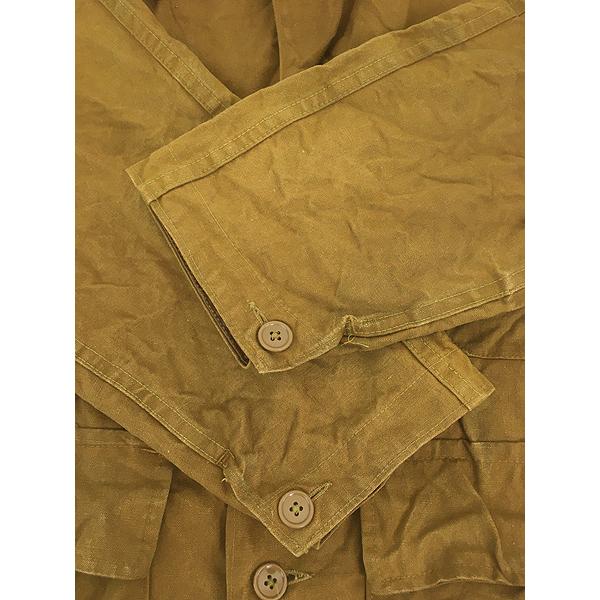 古着 60s Bullseye Bill イエロー × ブラウン 2tone コットン ダック