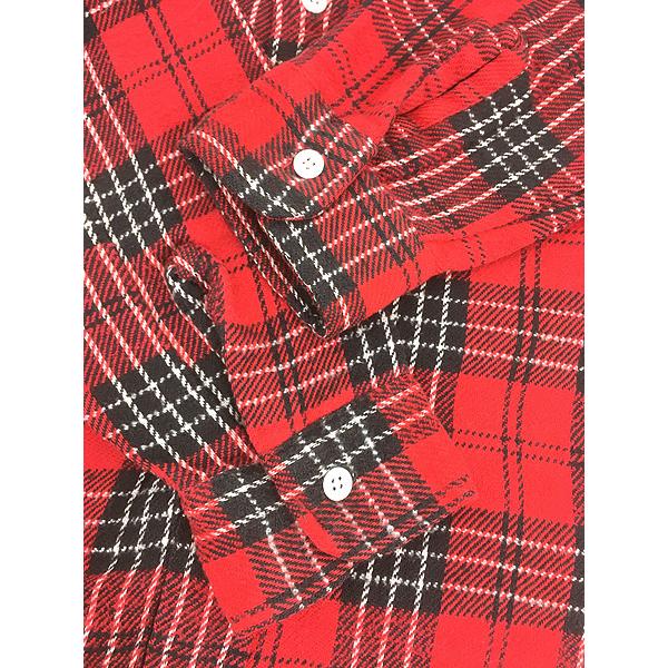 古着 70s BIG YANK レッド チェック ヘビー フランネル シャツ
