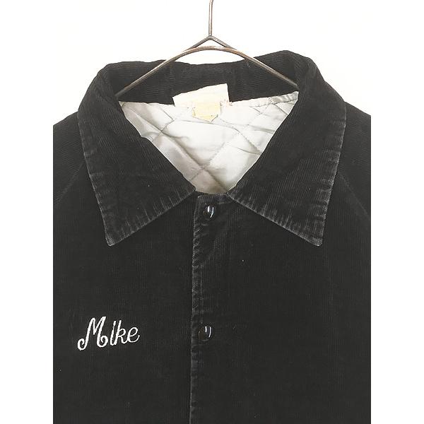 古着 80s USA製 「Mario's」 マリオ ステッチ パデッド 襟付