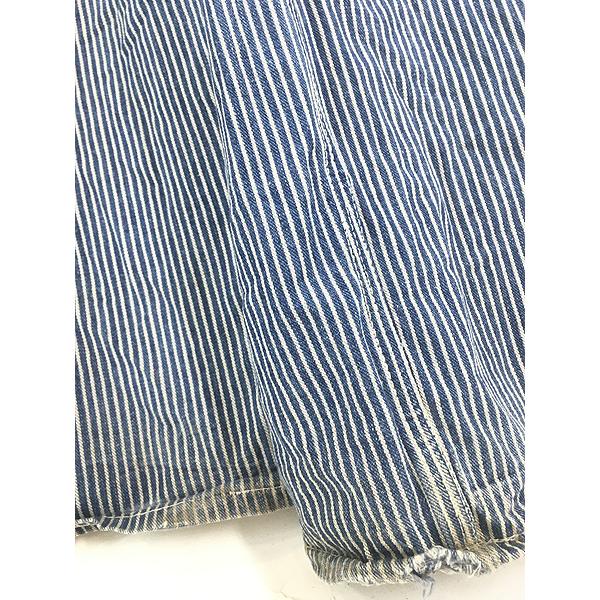 古着 70s USA製 Lee ヒッコリー ストライプ デニム ワーク