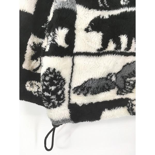 古着 90s USA製 OCEAN EAST ウルフ イーグル クマ ヘラジカ マルチ