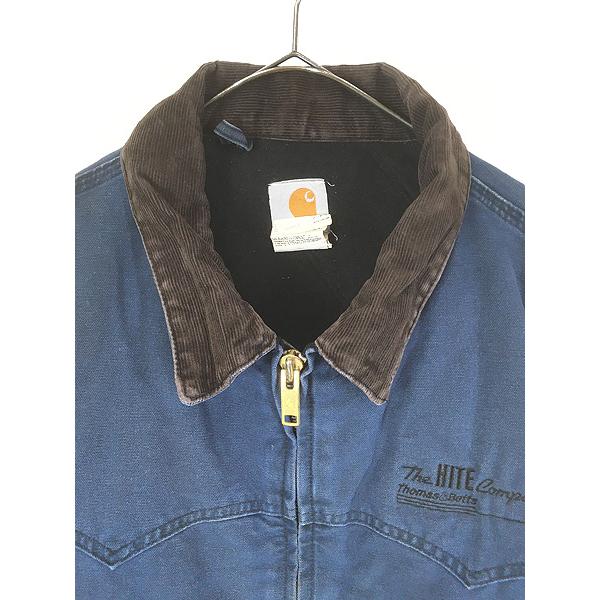 古着 90s Carhartt ウエスタン ヨーク BLU ブルー ダック