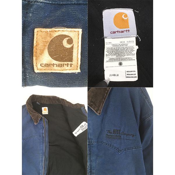 古着 90s Carhartt ウエスタン ヨーク BLU ブルー ダック