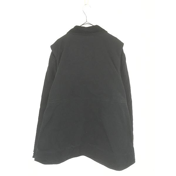 古着 Carhartt 「Full Swing」 襟コーデュロイ 裏ボア 縦ポケット BLK